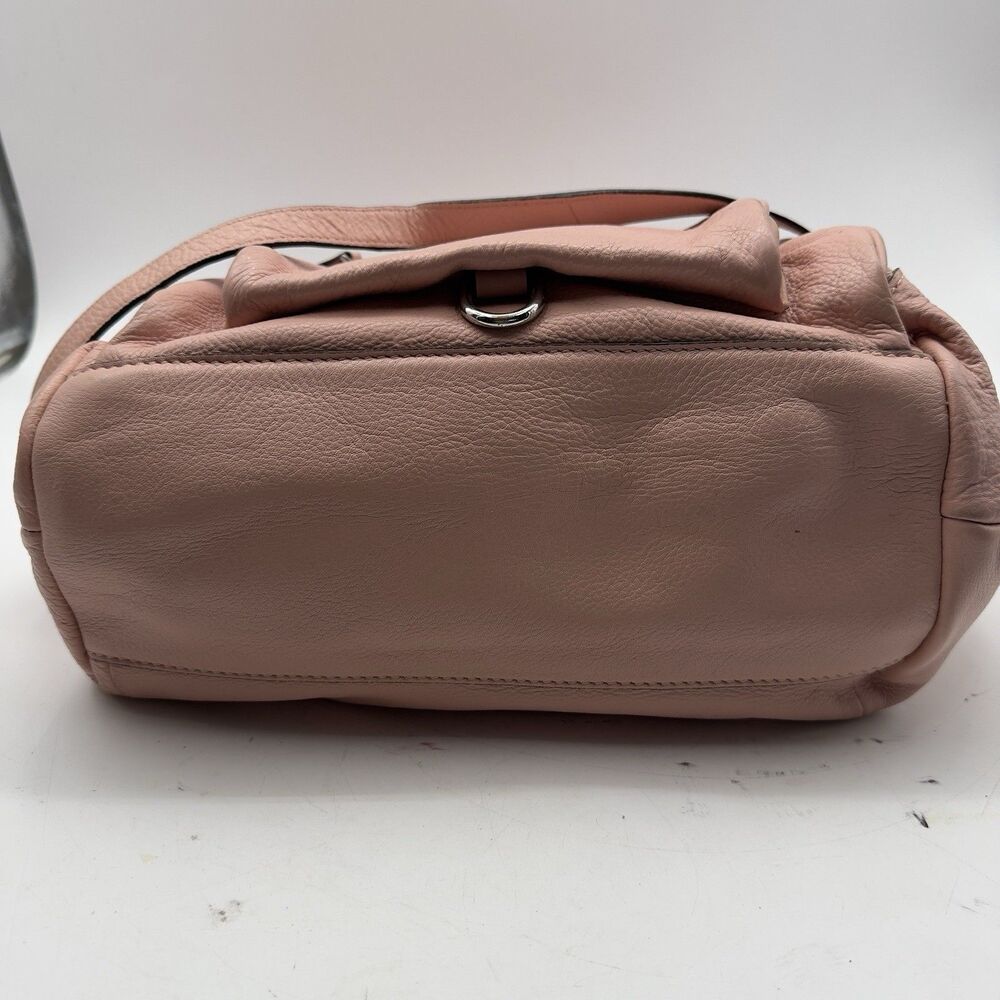 Zara Woman Salmon Leather Slouchy Boho Tote Bag - Picture 7 of 13